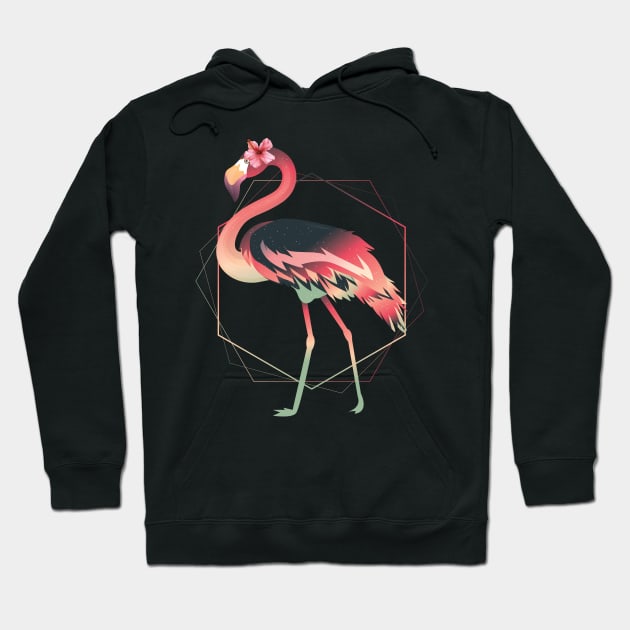 Flamingo Hoodie by avshirtnation